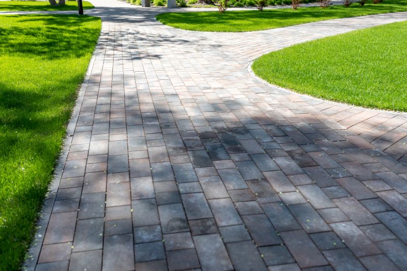 Brick paver pathway